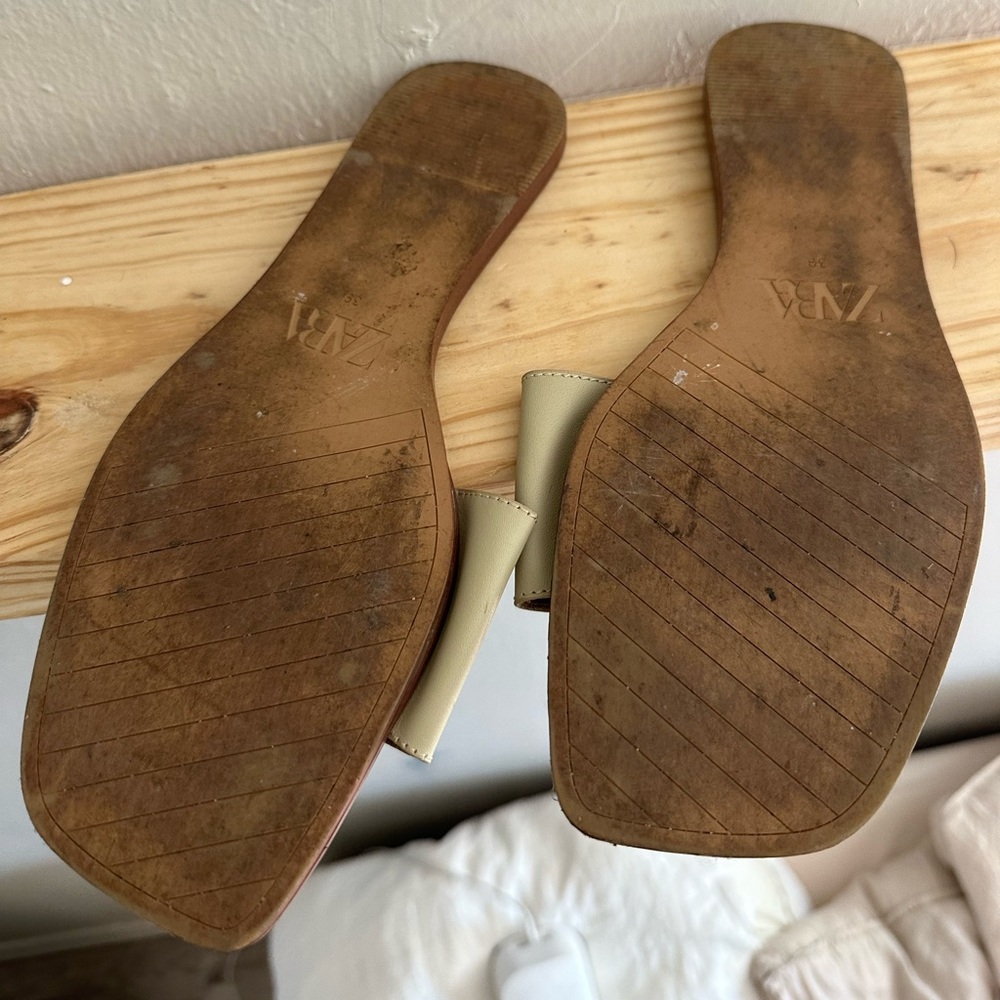 ZARA leather sandals - Picture 3 of 4